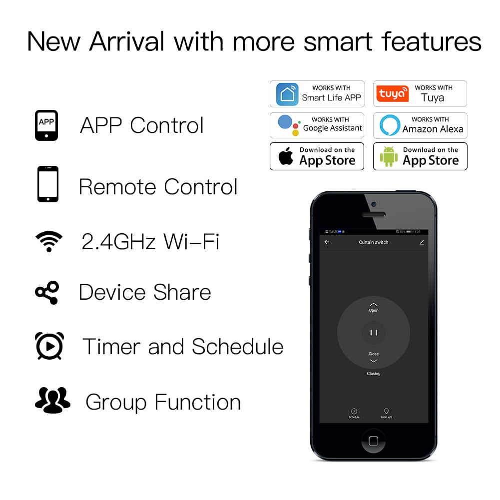Enerna IoTech WiFi Electric Motorized Roller Blinds Shutter Motor Control