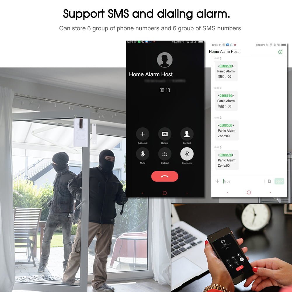 Enerna IoTech Wireless Tuya Smart Home Family Security Alarm System
