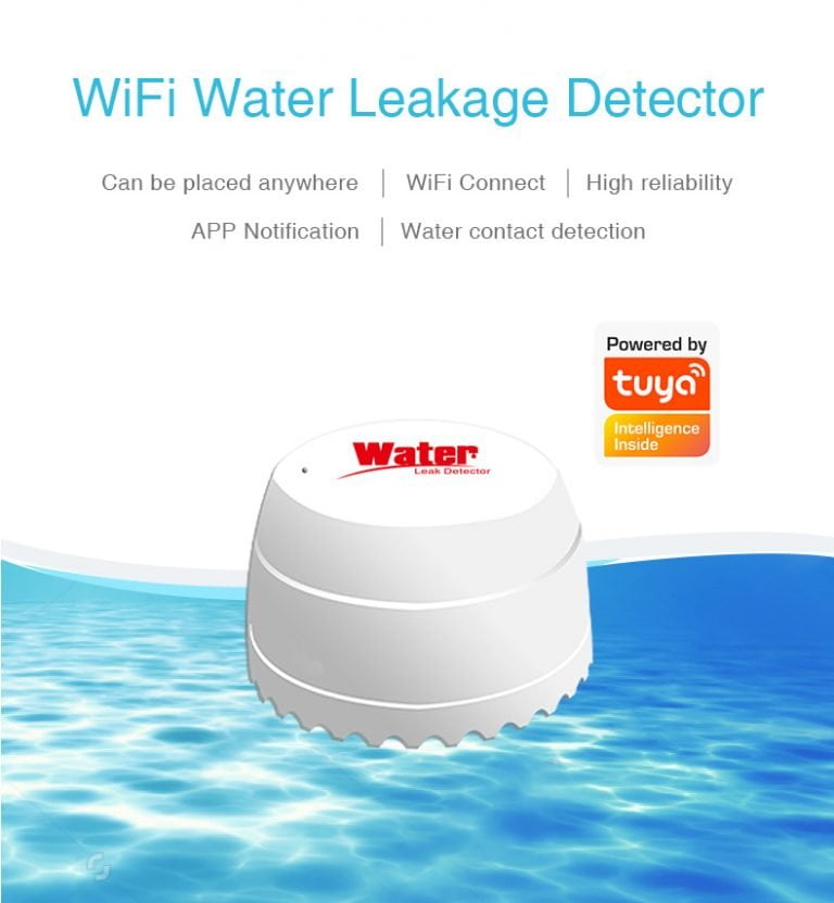 New WiFi Smart Water Leakage Flood Overflow Alert Detector - Enerna ...