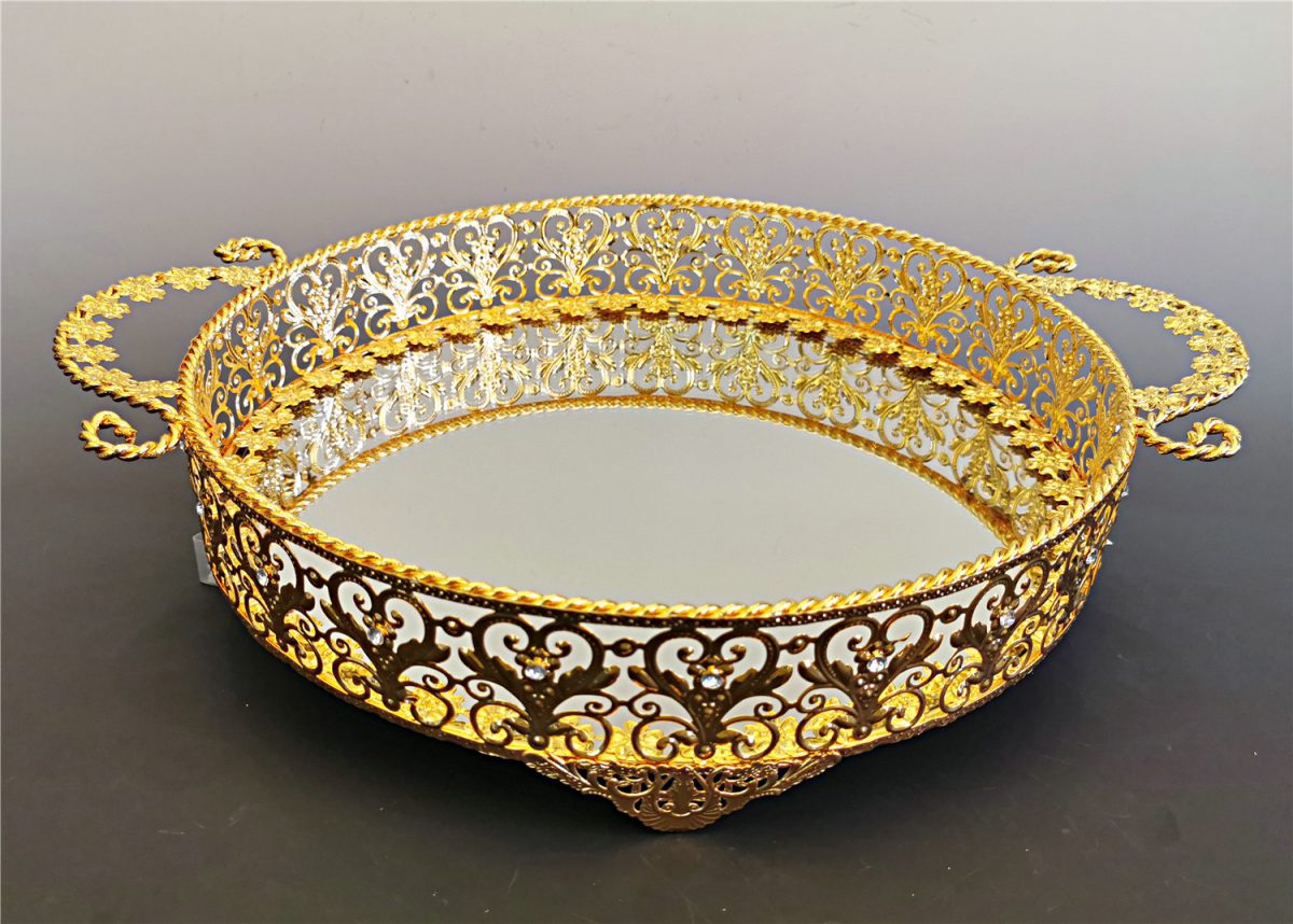Gold handle serving tray Enerna IoTech Co., Limited.